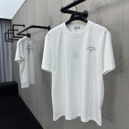 디올 아뜰리에 코튼 반팔 티셔츠 화이트