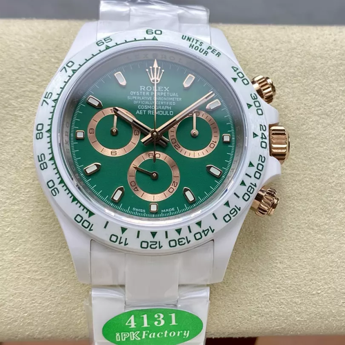 IPK공장 롤렉스 데이토나 그린 다이얼 화이트 세라믹 40mm