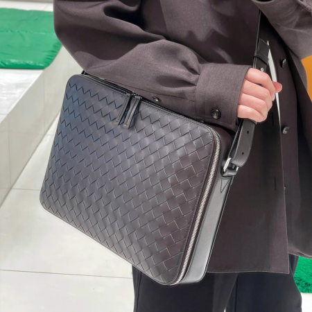 보테가베네타 겟어웨이 슬림 브리프 케이스 블랙 786662