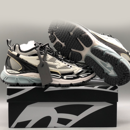 오프화이트 25SS 비 라이트 백 스니커즈 화이트 I 블랙