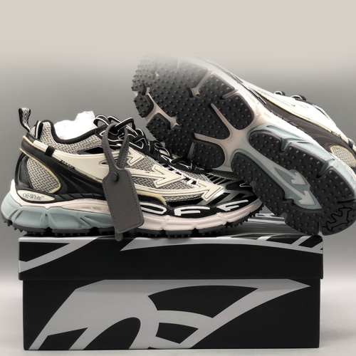 오프화이트 25SS 비 라이트 백 스니커즈 화이트 I 블랙