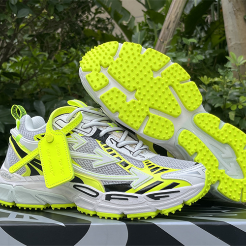 오프화이트 25SS 비 라이트 백 스니커즈 화이트 I 형광