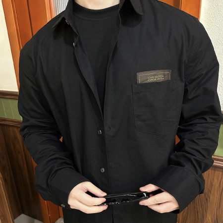 루이비통 레귤러 DNA 포플린 셔츠